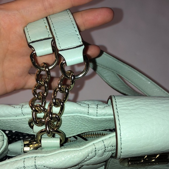 Kate Spade mint leather shoulder tote purse - Picture 7 of 10